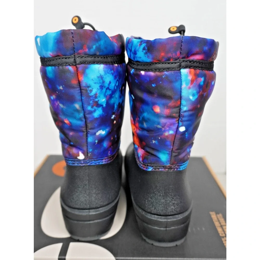 Bogs Kids' Snow Shell Sparkle Space/Aqua Multi Water Proof Size 3